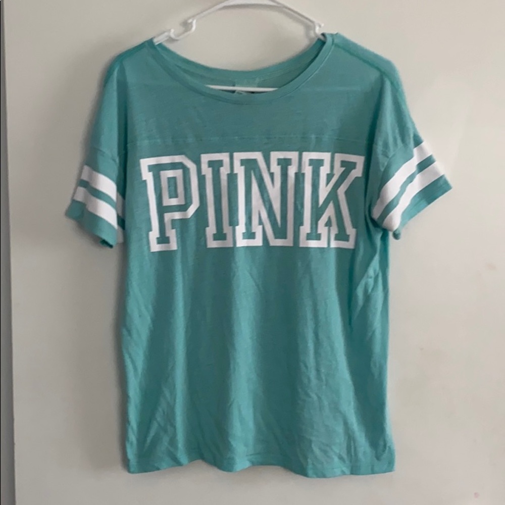 Mint blue PINK shirt. Xs. Like new.